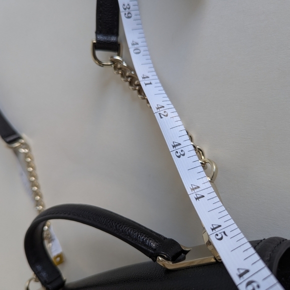 Kate Spade Patterson Drive Medium Maisie Convertible Crossbody Handbag Blk Ivory - Picture 15 of 16